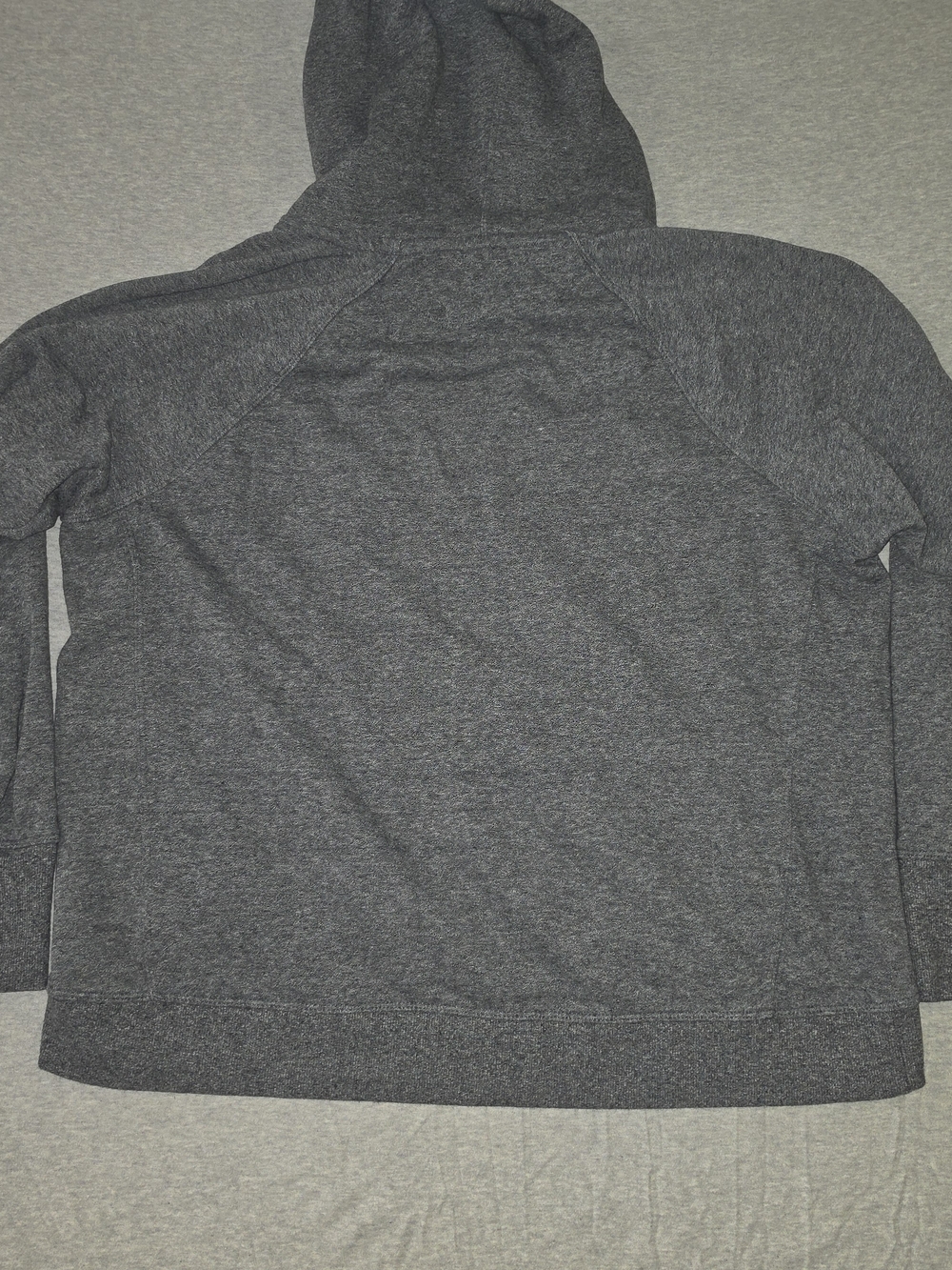 Calvin Klein Charcoal Gray Performance Hoodie with Black Drawstrings - Picture 4 of 5